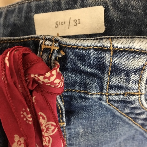 Anthropologie Pilcro High Rise Utility Crop Jeans - Picture 8 of 8